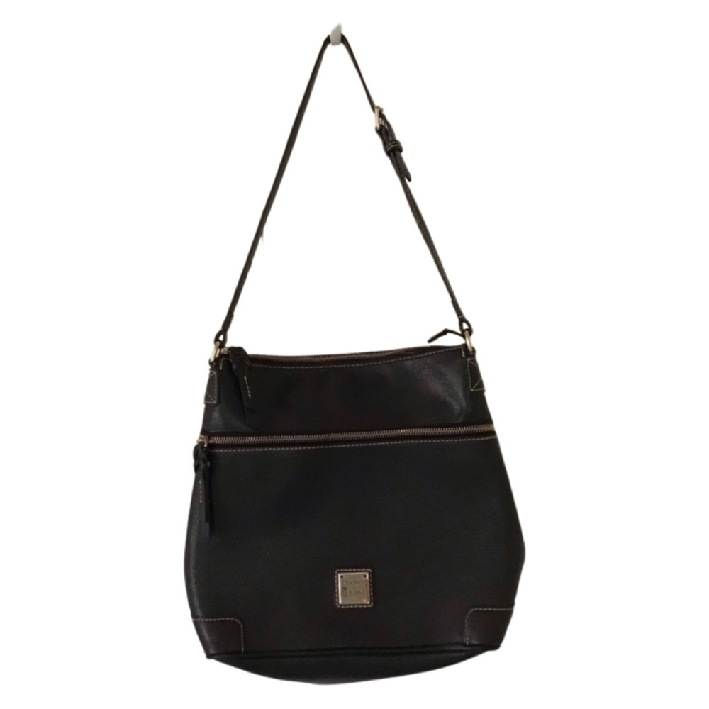 Dooney and Bourke black leather shoulder bag
